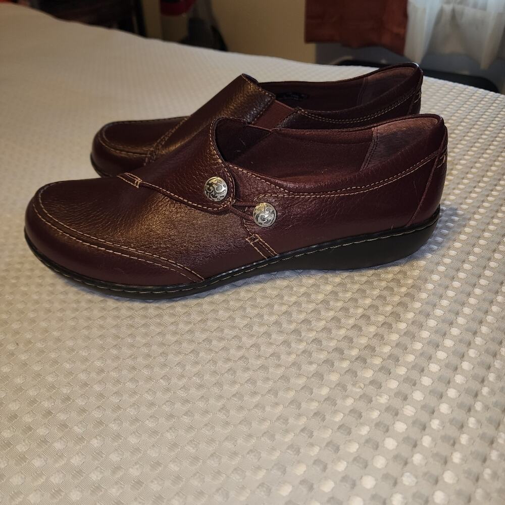 CLARKS EUC WOMEN'S SIZE 11VW BENDABLES ASHLAND LANE SLIPON SHOES